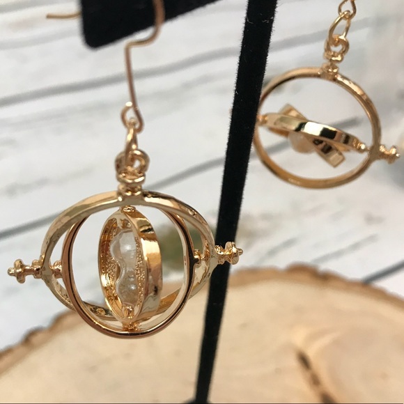Jewelry Harry Potter Gold Hourglass Time Turner Earrings Poshmark